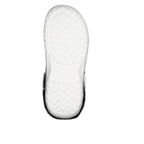 Duflex Clogs Winter weiss mit Zebra-Muster Innenfutter