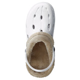 Duflex Clogs Winter weiss mit naturfarbenem Innenfutter