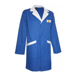 Herren ESD-Mantel kornblau mit weißen Kragen