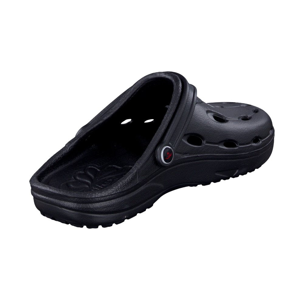 Duflex Clogs schwarz seitlich