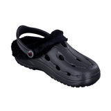 Duflex Clogs Winter schwarz mit schwarzem Innenfutter