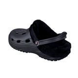 Duflex Clogs Winter schwarz mit schwarzem Innenfutter