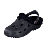 Duflex Clogs Winter schwarz mit schwarzem Innenfutter