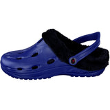 Duflex Clogs Winter navy mit schwarzem Innenfutter