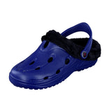 Duflex Clogs Winter navy mit schwarzem Innenfutter